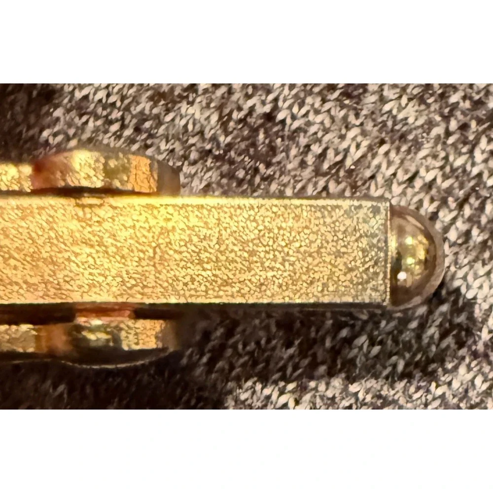 Vintage Roman Centurion Soldier Red Stone w/Gold Toned Wrap Cuff Links